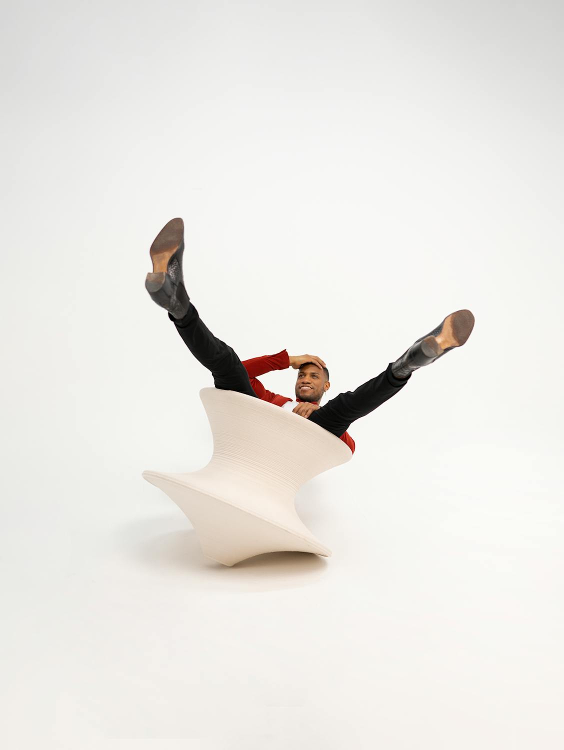 Man Falling out of Chair · Free Stock Photo