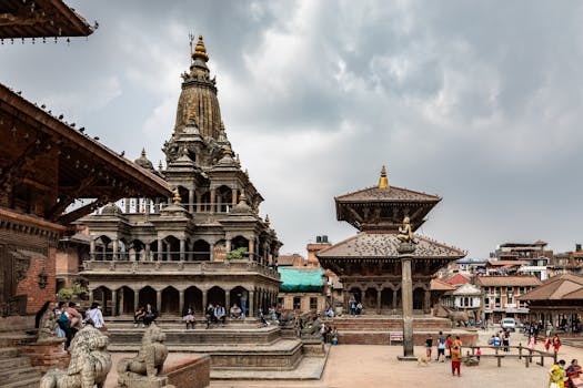 Discover the stunning architecture of Patan Durbar Square, a UNESCO World Heritage Site in Nepal.