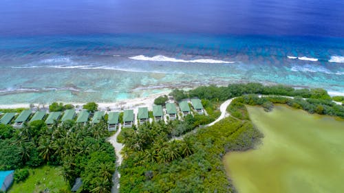 Drone Shot of a Beautiful Island