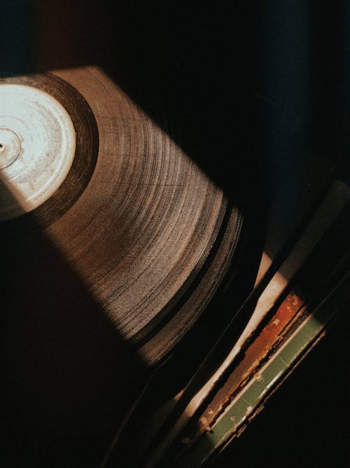 Close Up Photo of Vinyl Records