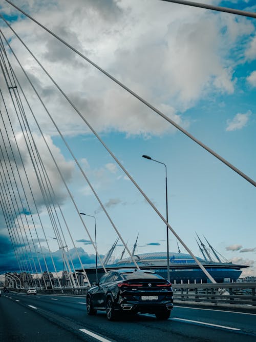 つり橋, 交通機関, 垂直ショットの無料の写真素材