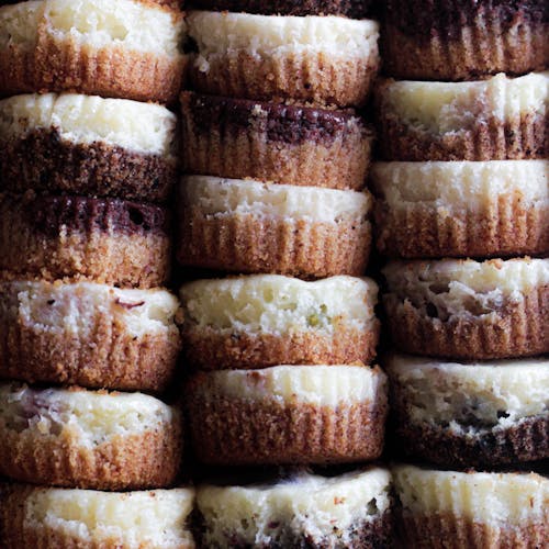 Stacked Cupcakes in Close Up Photography