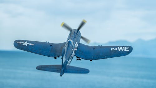 World War II Fighter on Sky
