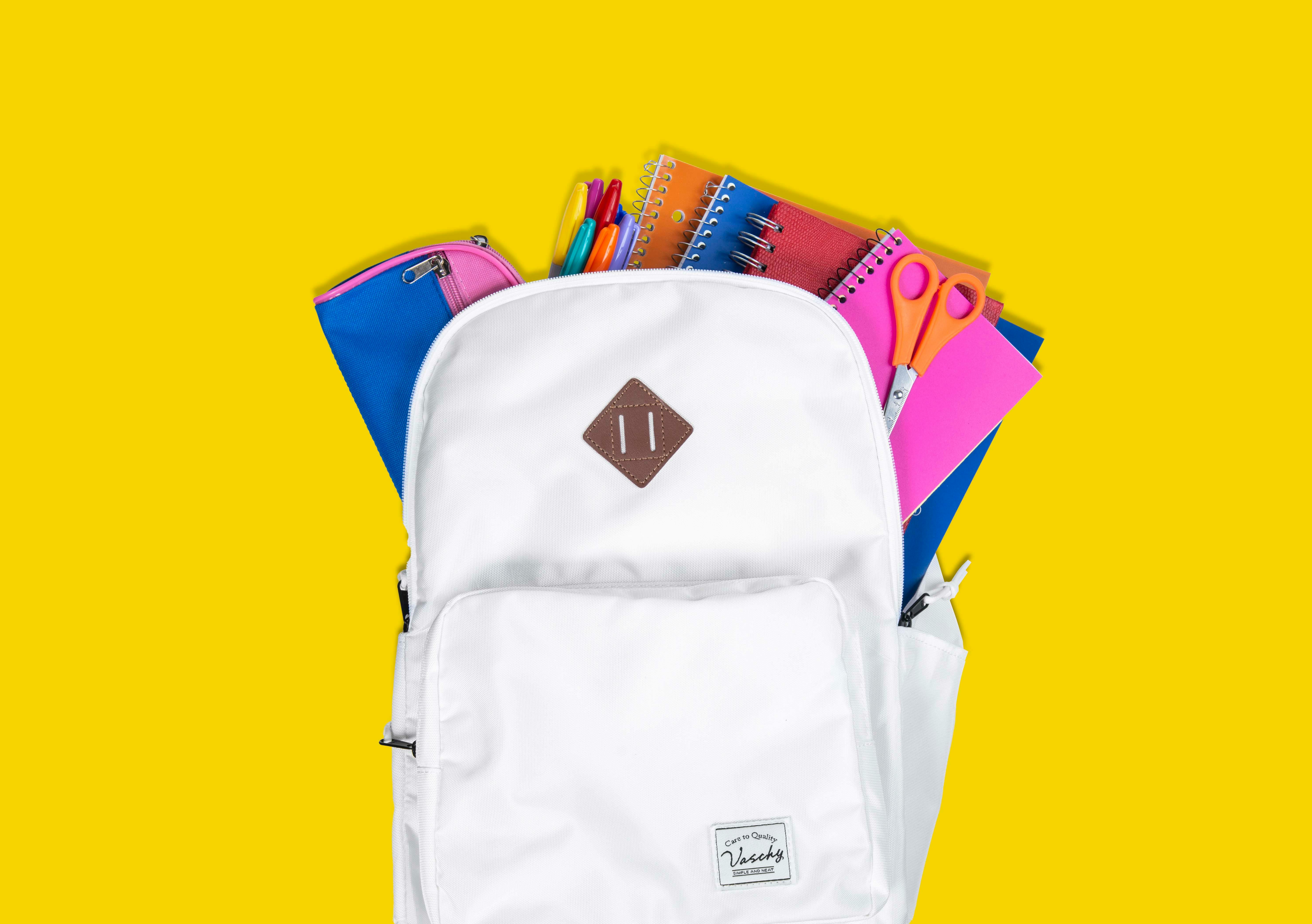 School Supplies In A Backpack