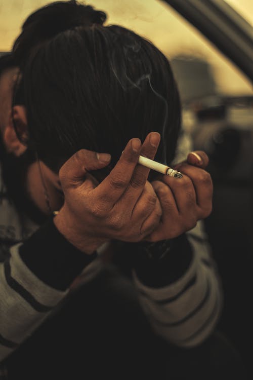 cigarette smoke boy sad