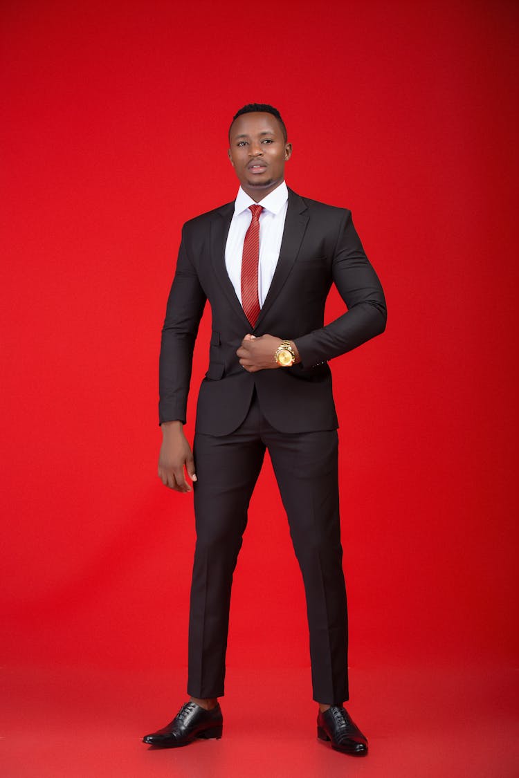 Man In Formal Wear In Studio