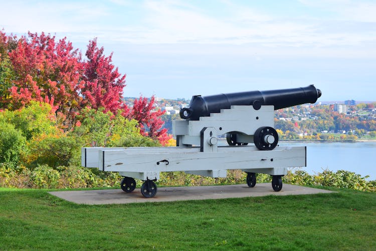 Historic Cannon In Park