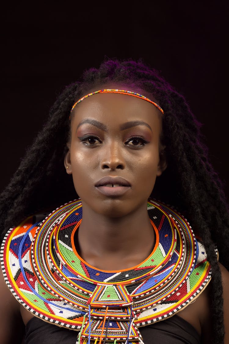 Woman In Tribal Jewelry