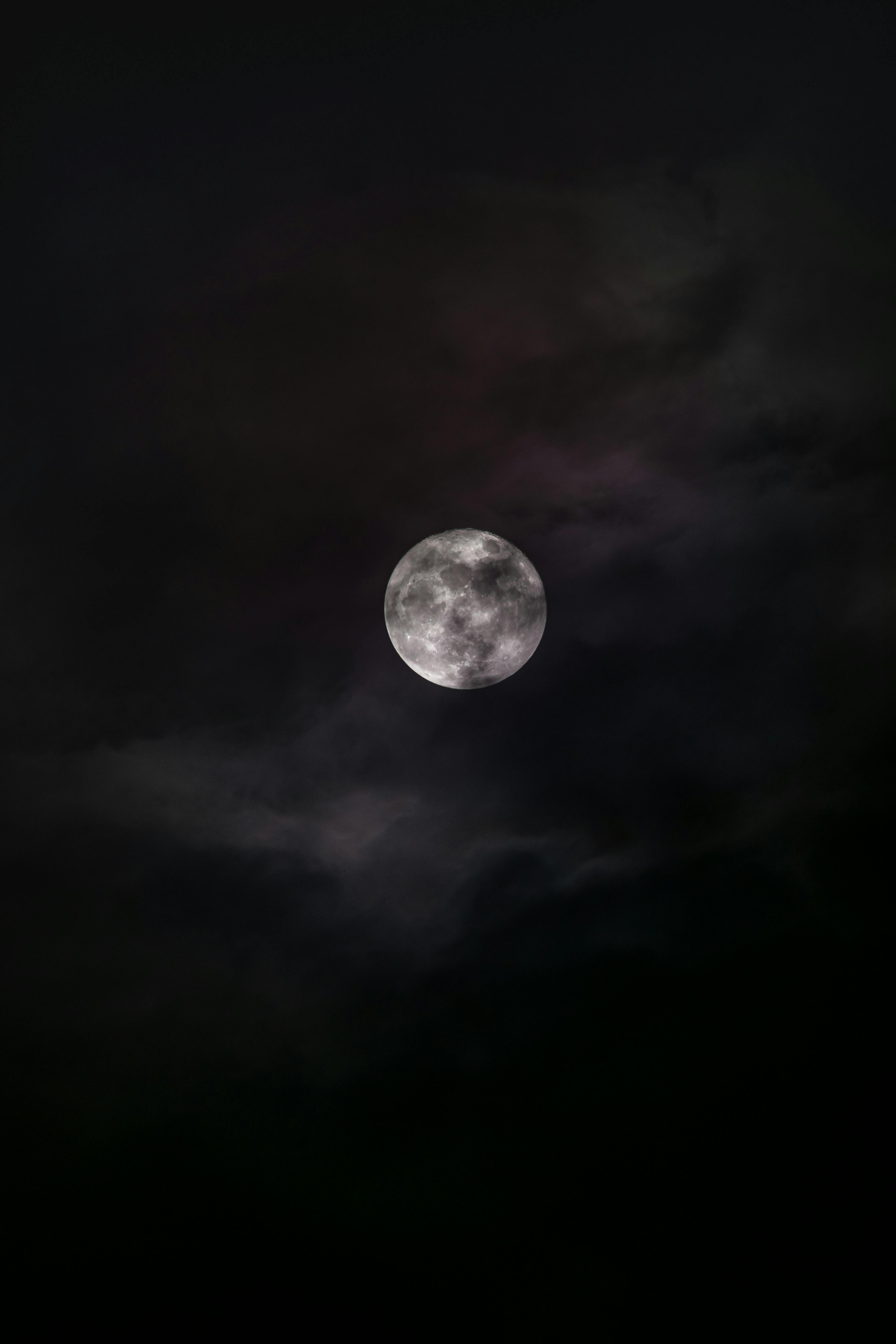 de ultramar Marco Polo análisis Full Moon in Dark Night Sky · Free Stock Photo