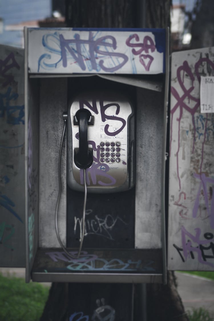 A Vandalized Telephone Booth