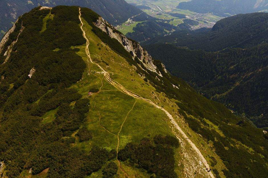 Detailed topographic map for hiking in the Austrian Alps