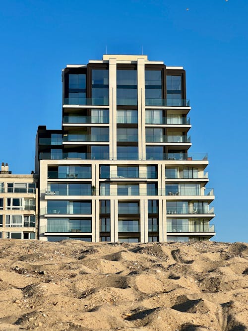 A Glass Building Under the Blue Sky