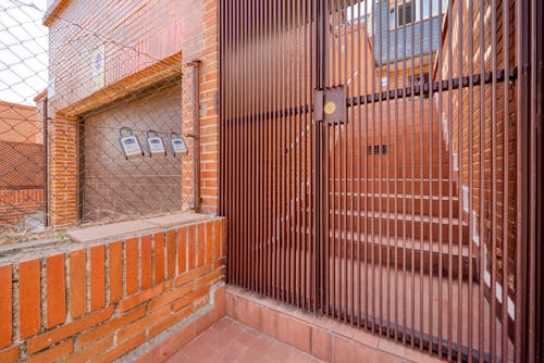 Brown Gate of a House 