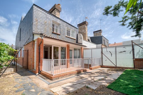 A Brick House with Porch