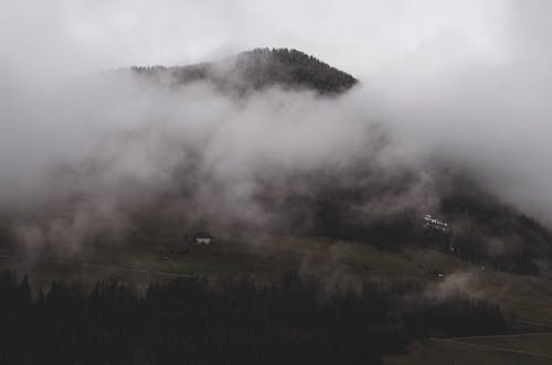 Mountain Under Clouds