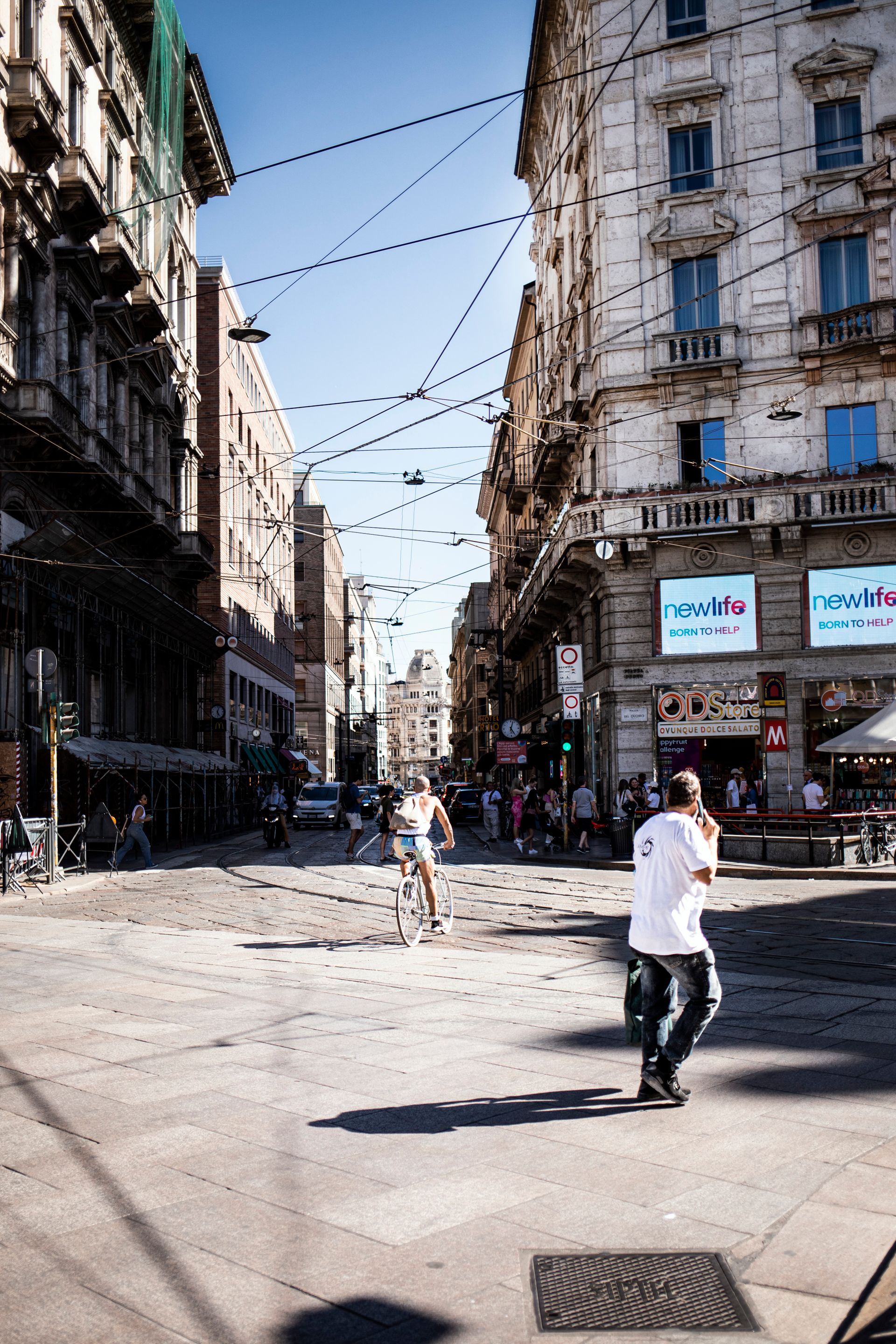 Milan Italy urban street scene — geographic match for Leoncavallo social center story