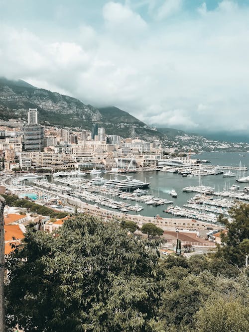 Aerial Photo Of Seaport