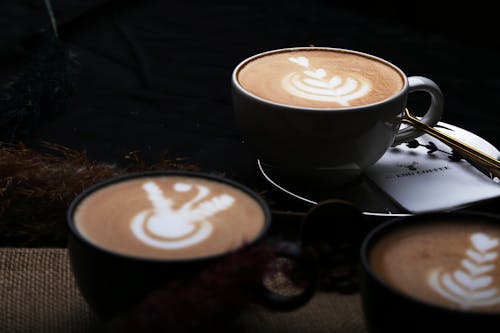 Cups of Coffee on a Table