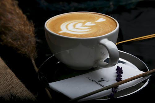 Základová fotografie zdarma na téma caffè latte art, detail, horká káva