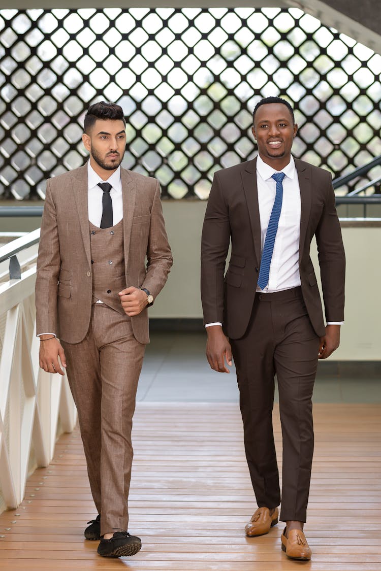 Good Looking Men Walking Together
