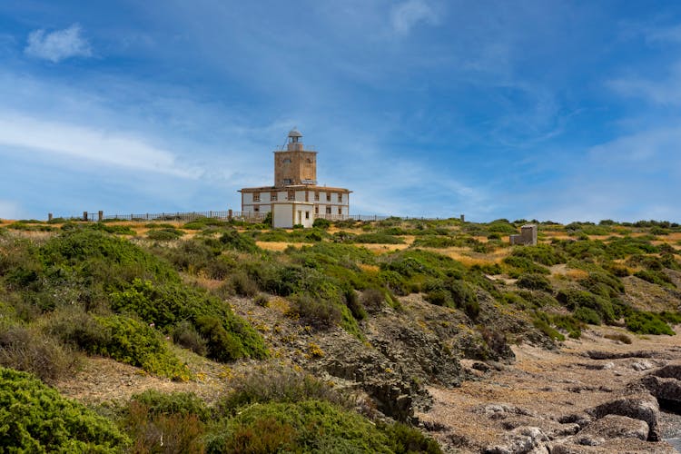 Tabarca Lighthouse In Alicante, Spain