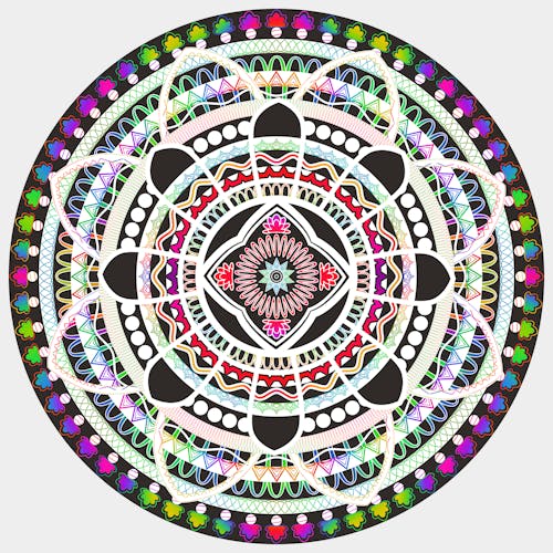 Free Mandala colorful illustration Stock Photo