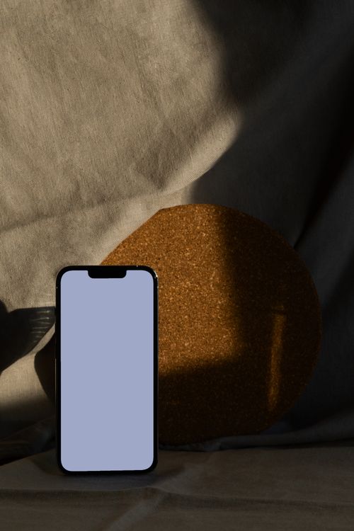 Facebook ad template on phone