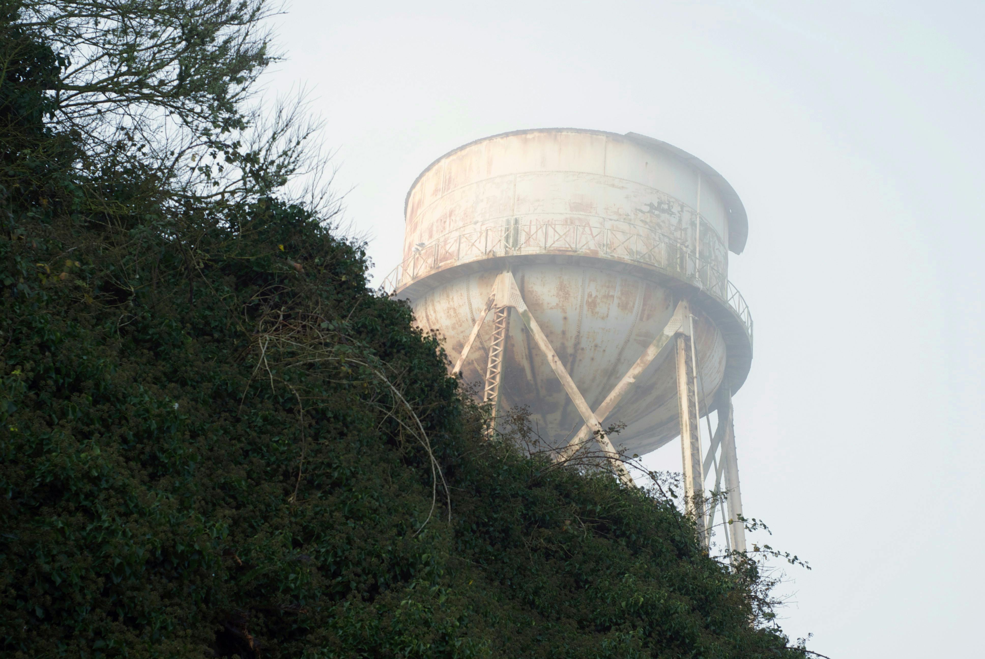 Free stock photo of hill, ruins, water tower