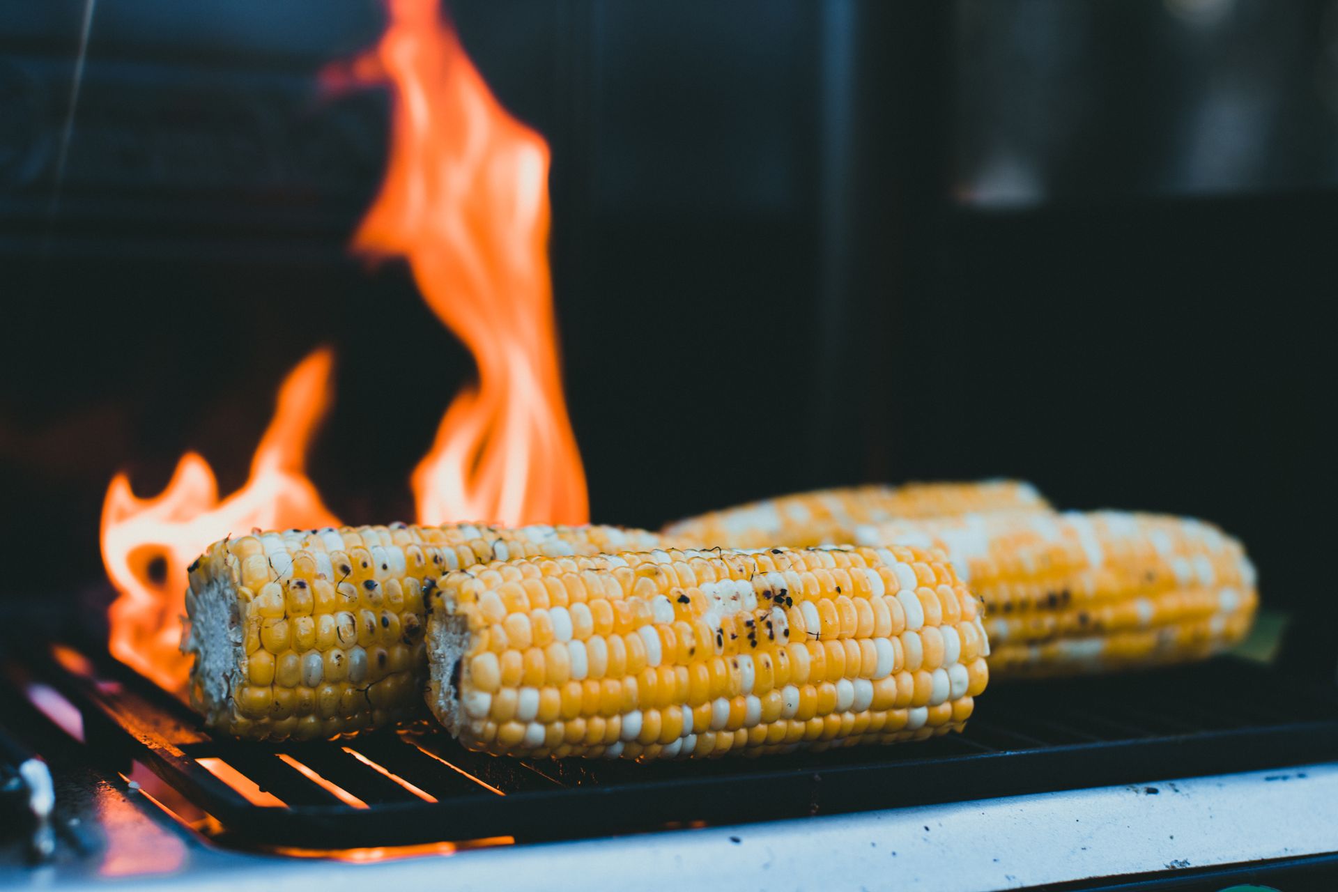 Close up of Cooking Corn
