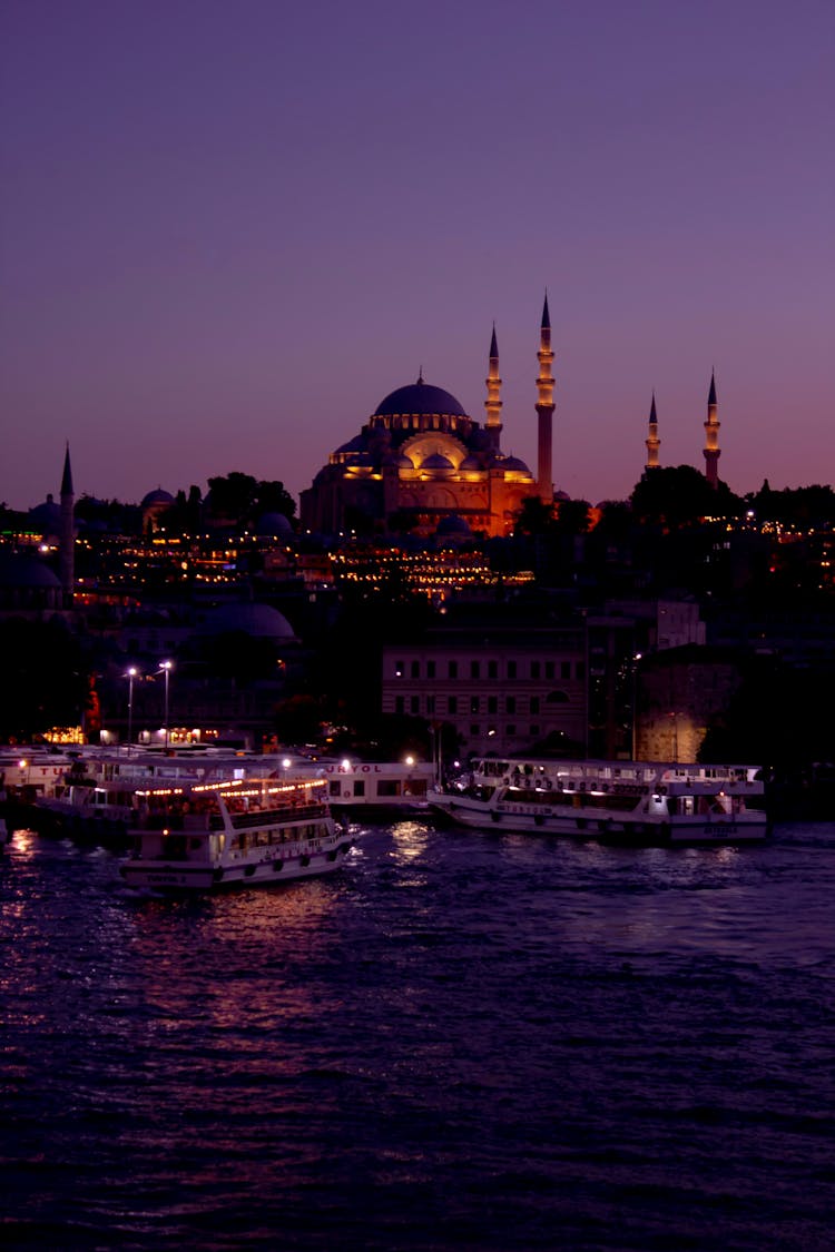 Ferry Boats On The River 