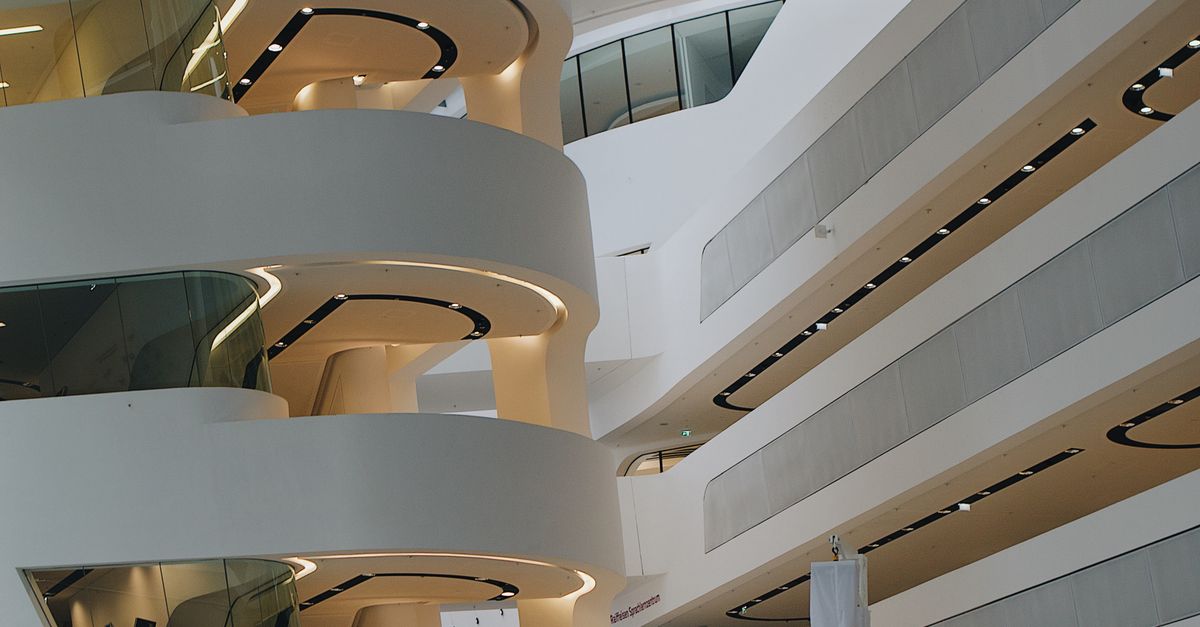 Interior of Vienna University of Economics and Business · Free Stock Photo