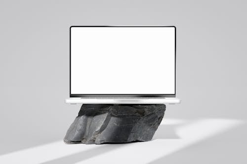 Mockup Met Leeg Scherm Van Laptop