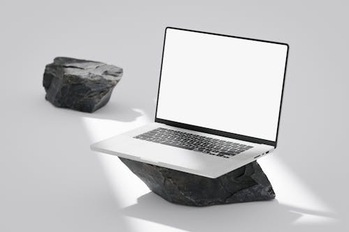 Ilmainen kuvapankkikuva tunnisteilla kannettava tietokone, kivet, malli