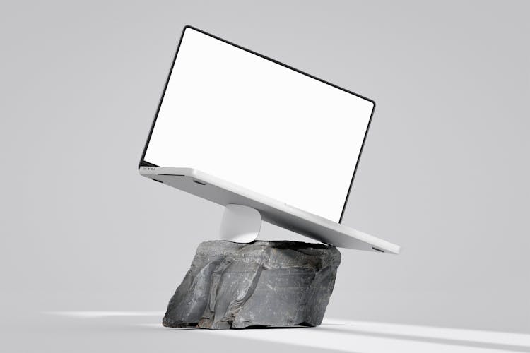 Laptop Blank Screen Mockup