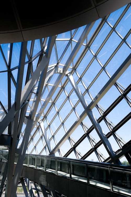 ガラス天井, 建物, 建築デザインの無料の写真素材