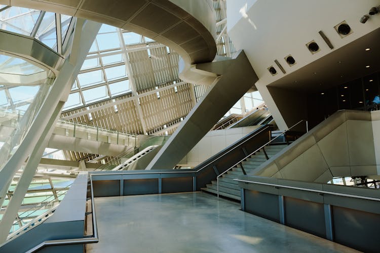 Interior Of The The Musée Des Confluences