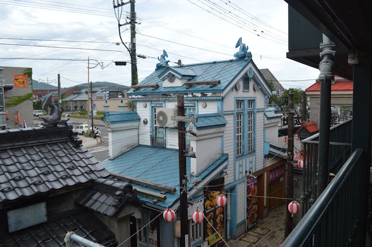 House With Blue Roof