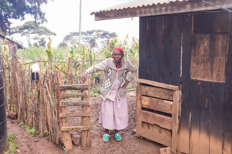 Villager By On Her Farm