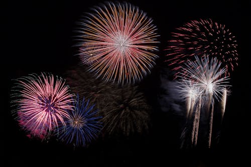 Free Painting of Fireworks Stock Photo