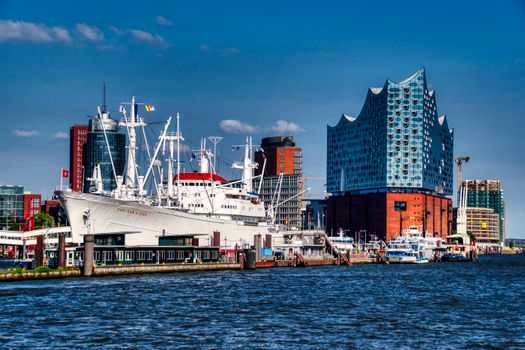 Cap San Diego Museum Ship in Hamburg Germany
