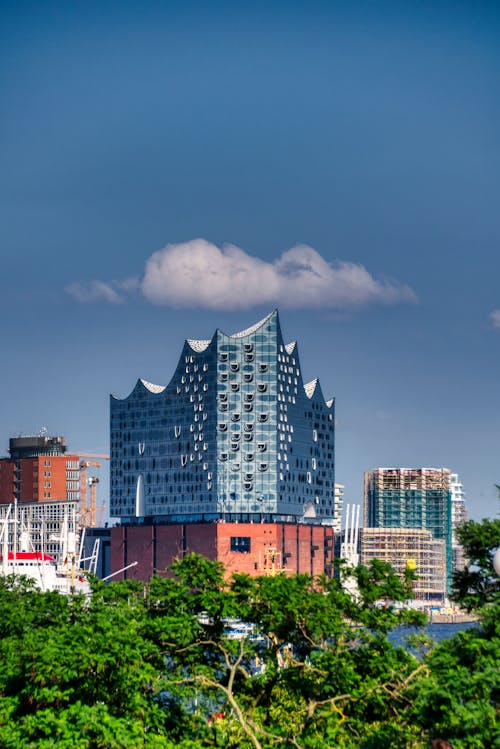 elbphilharmonie, 垂直拍摄, 城市 的 免费素材图片