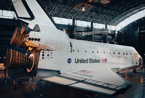 A Space Shuttle in a Museum