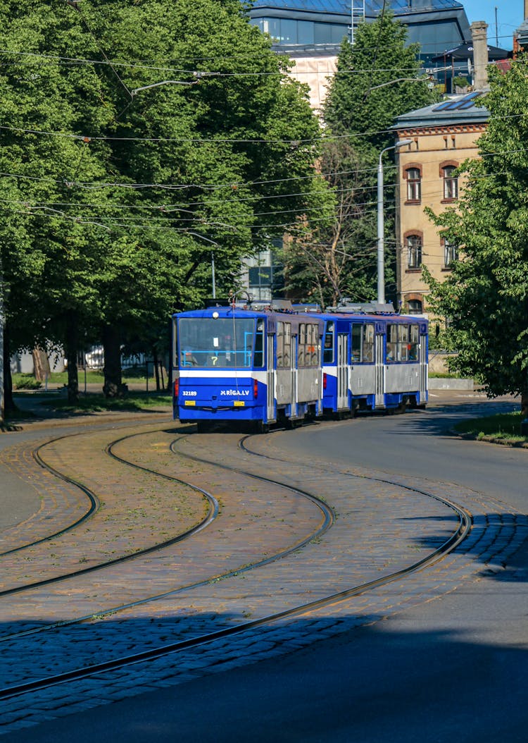 Vintage Tram In Town