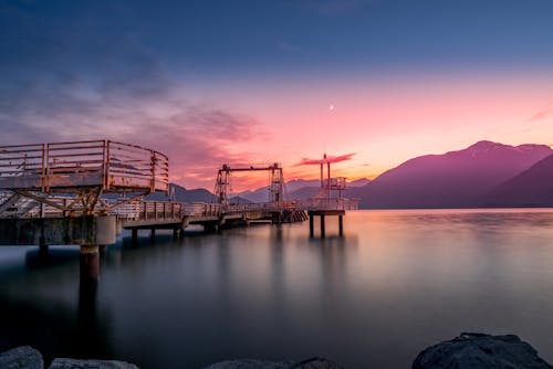 Kostenloses Stock Foto zu berge, britisch-kolumbien, dämmerung