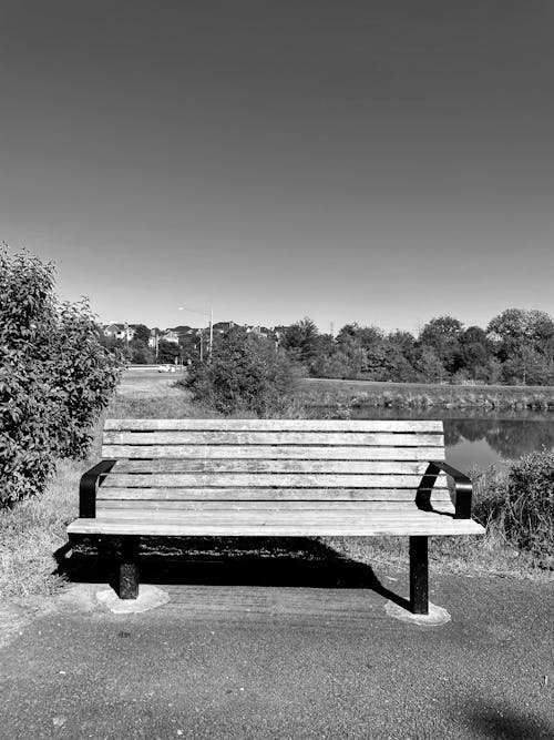 Photos gratuites de banc, noir et blanc