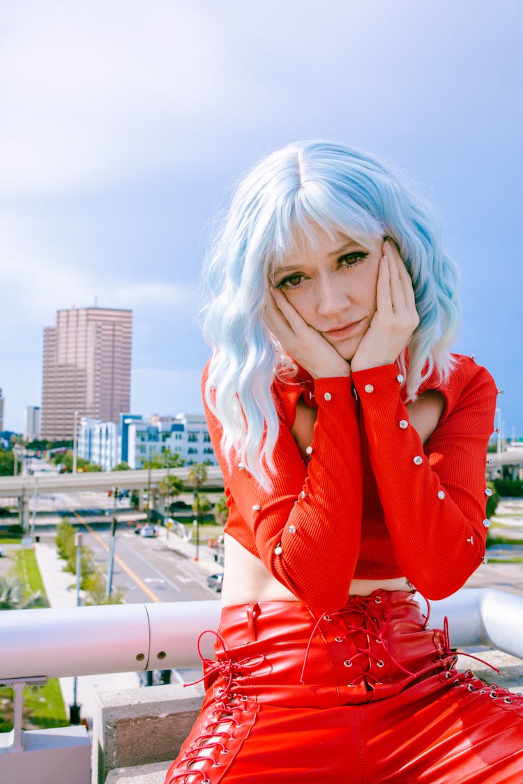 A Cosplayer Wearing Red Costume