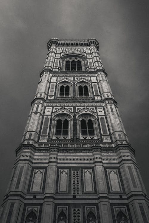 乔托的钟楼, 低角度拍摄, 佛羅倫薩 的 免费素材图片