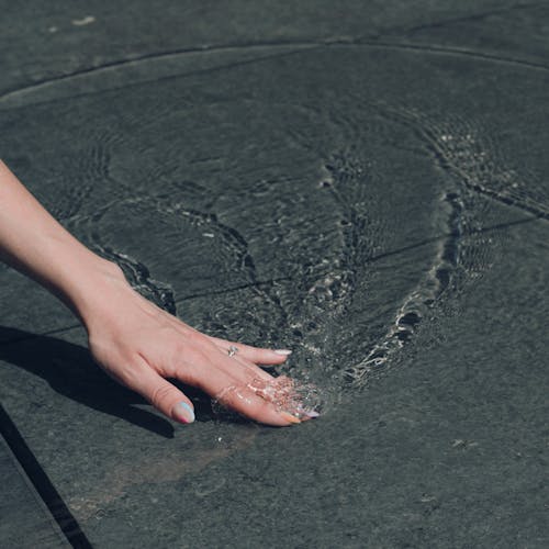 A Person's Hand in Water