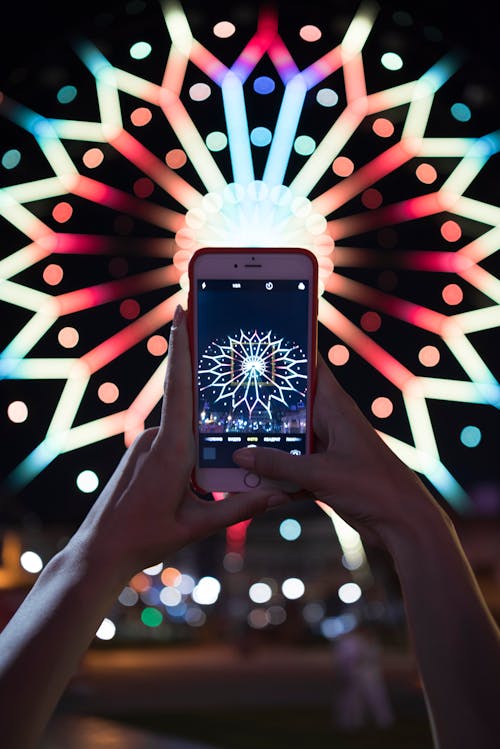 Close-Up Shot of a Person Holding a Smartphone