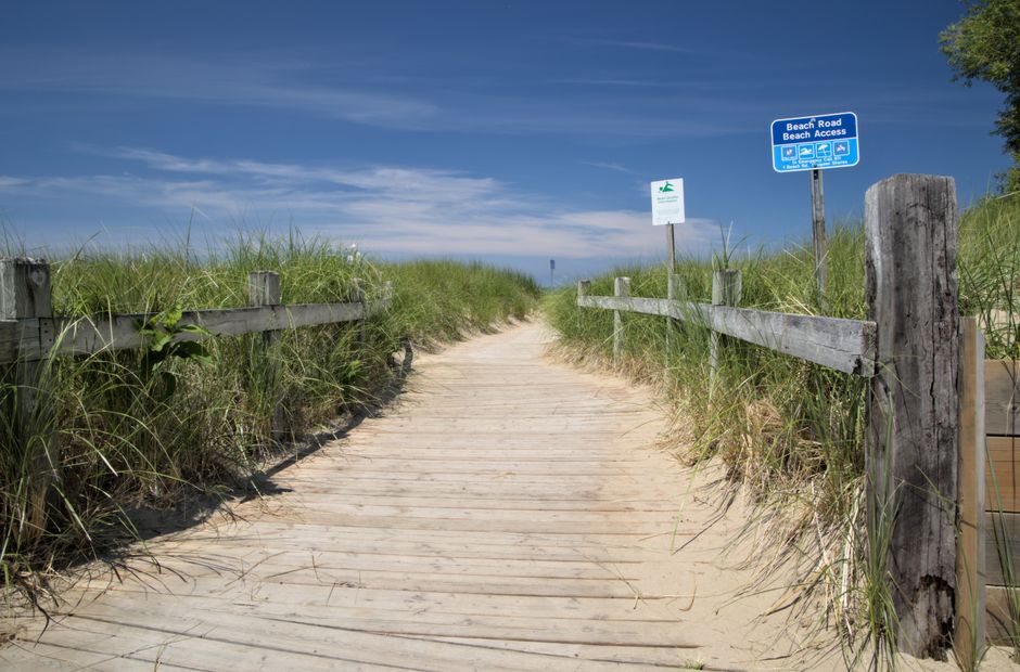 beach access signs